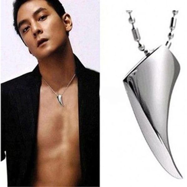 

pendant necklaces t196 couple jewelry men women necklace short korean fashion spike hipster personality, Silver