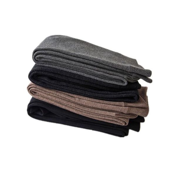 

new style momen cashmere wool warm pants knitted long johns spandex leggings high-quality ing, Black