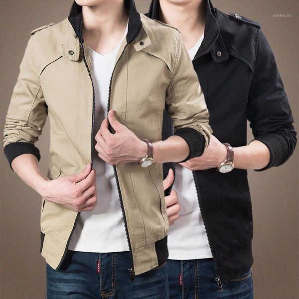 

jacket new men arrival casual slim jackets and coats spring autumn male thin overcoat windbreaker wlf0151, Black;brown