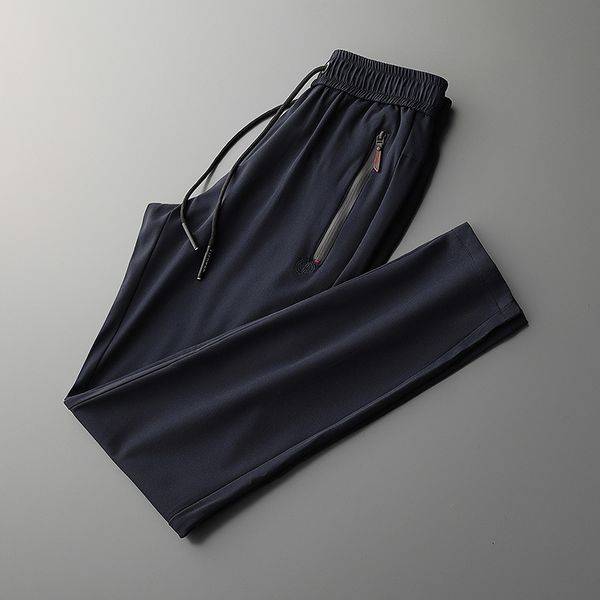 

spring 2021 casual black youth mid waist loose solid pants for men