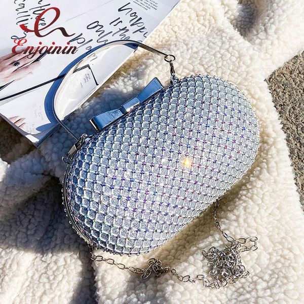 

diamond wedding party dinner bag bow chain clutch for women purses and handbags rhinestone evening bag luxury shoulder