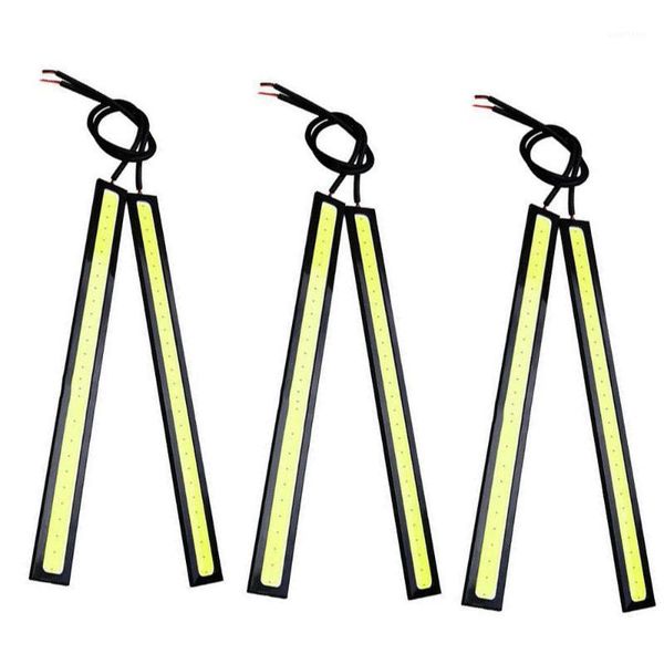 

6 pcs red 17cm led cob daytime running lights car auto drl fog driving lamp1