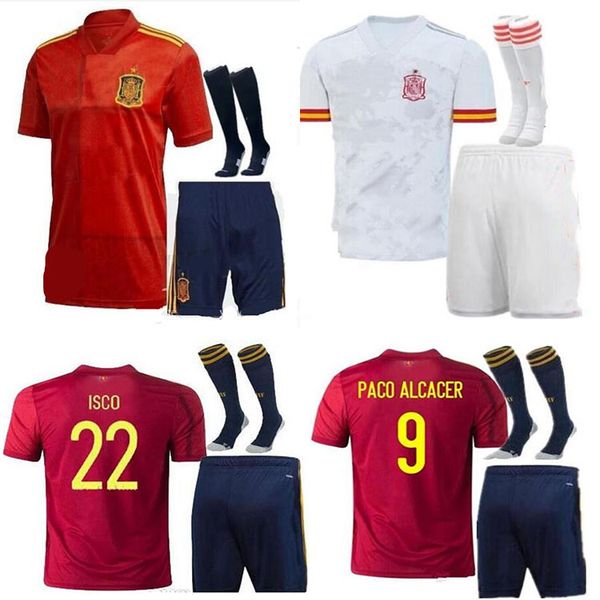 

2020 2021 испанский футбольный футбол униформа взрослый + детский костюм ramos thiago 20 21 национальная команда диего коста родри + детская, Black
