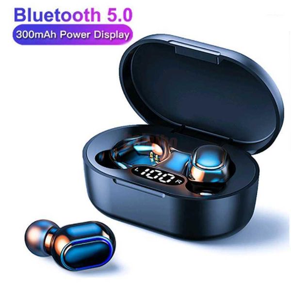 

hifi bluetooth 5.0 headphones waterproof stereo wireless sport earphone touch control headset with mic charging box fone1