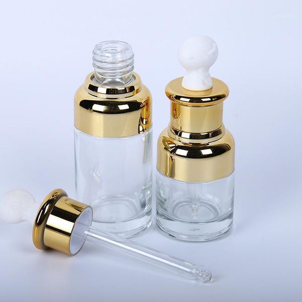 

20ml 30ml glass dropper makeup emulsion bottle empty cosmetic perfume liquid dispenser essential oil refillable bottle 10pcs/lot1