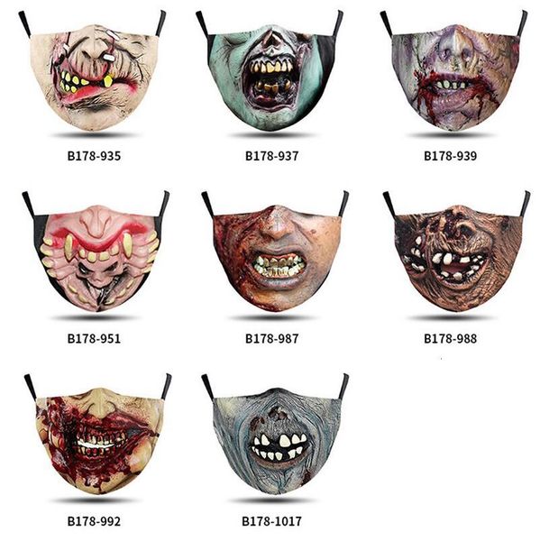 

high halloween band masks proof design printed quality pattern skull ear party dust 3d breathable adjustable decor