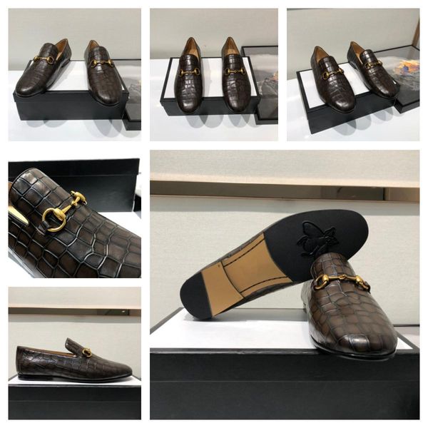 

sp spring woven skin leather men shoes summer hollow breathable oxfords shoe man casual slip on formal dress shoes for man 11, Black