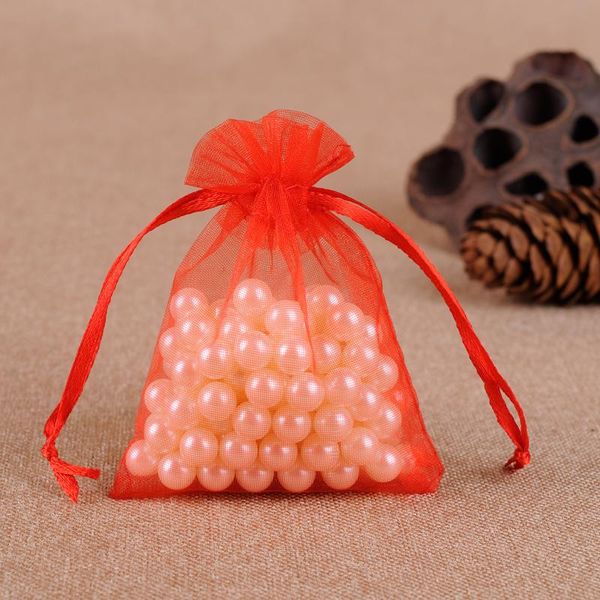 

100pcs jewelry bags packing drawable organza bags 7x9 9x12 10x15 13x18 17x23cm gift bags sachet organza wedding communion decor jllgyk