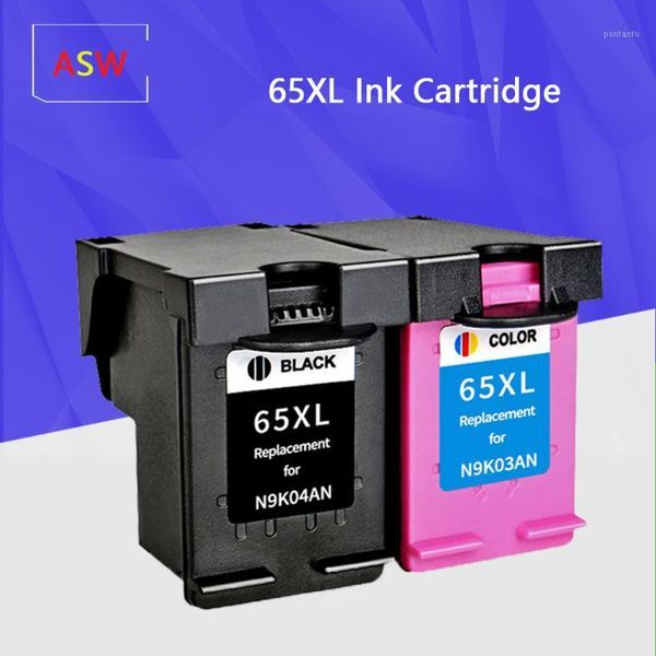 

ink cartridges asw 65xl cartridge replacement for 65 xl deskjet3720 3722 3755 3730 3758 envy 5010 5020 5030 5232 2620printer1