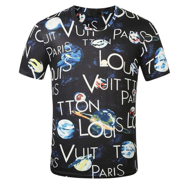 

2021 fashion men's t-shirt new arrivals men's letter printing casual short sleeve famous new fashion men's hairs, White;black