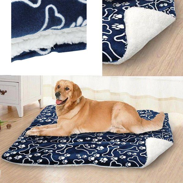 

kennels & pens pet bed for dogs cats mat blanket washable cushion soft warm sprinted pad liner cage mattress multifunction
