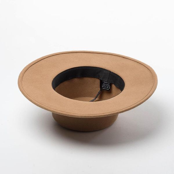 

cokk 100 шерсть fedora hats женские дамы винтаж широкий breim hat плоский топ классический дизайнер осень зима черный красный высокое качест, Blue;gray