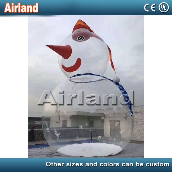 

giant christmas snowman ornament, inflatable snow man models,inflatable transparent snowman decoration sale