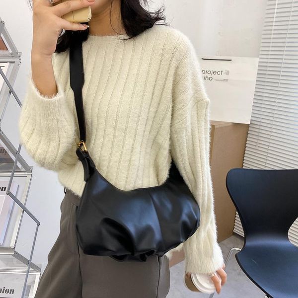 

totes women's small bag fold fashion retro single shoulder armpit niche design hand