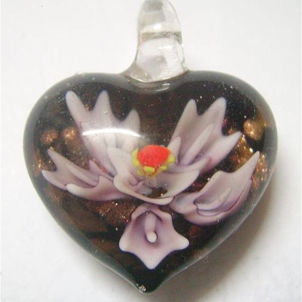 

factorymmsnlampwork 10pcs/lot pendants multicolor glass heart murano accessory fit diy craft jewelry pg01 utlet6fb6