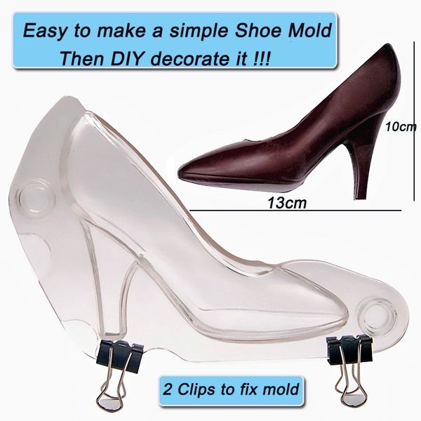 

swan heel 3d high shoes chocolate mold candy paste molds decorating tools for home baking sugar craft wedding cake