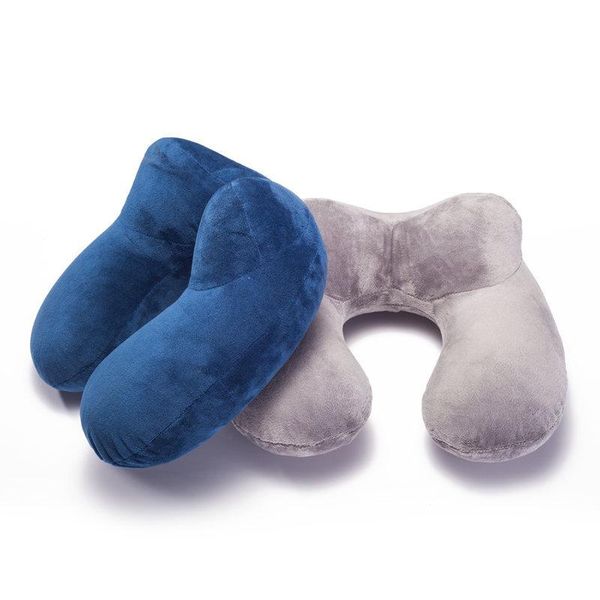 

u-shape neck pillow travel accessories pillow for airplane inflatable comfortable folding pillows home textile shipping25