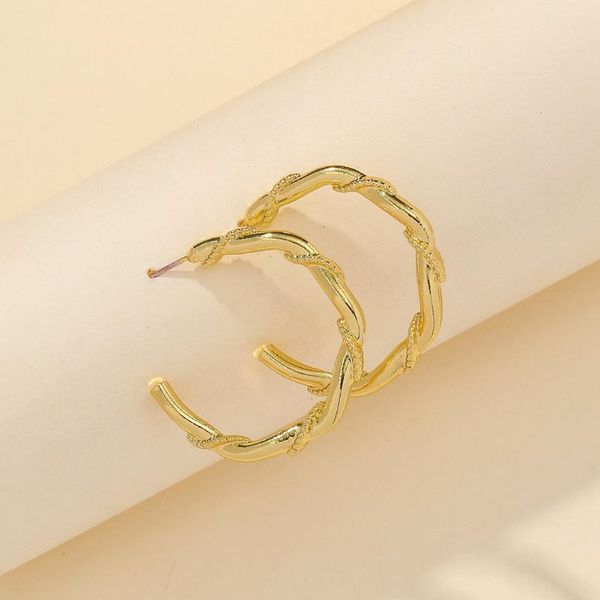 

punk women's hoop earrings gold color vinatge round earrings teen girls valentine's day gifts party jewelry accessories trendy, Golden;silver