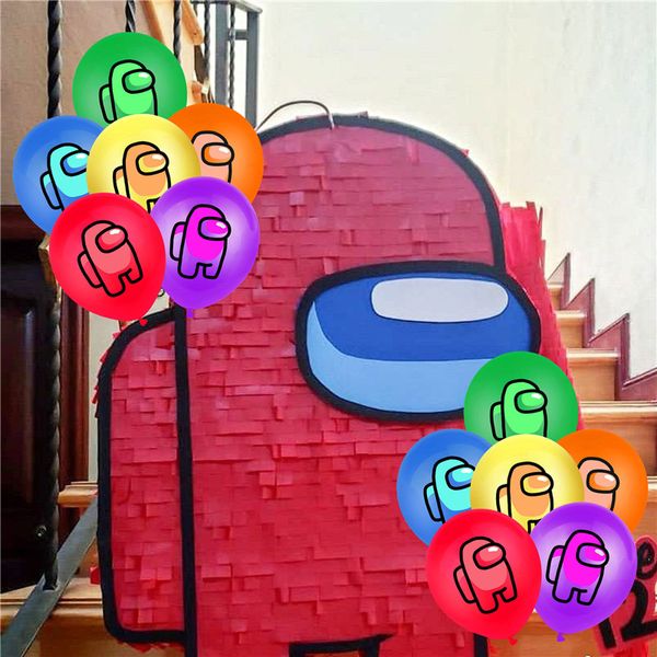 

among us game print 12 inch color birthday party balloon decorative balloons festival party supplies cartoon balloons sale e120202