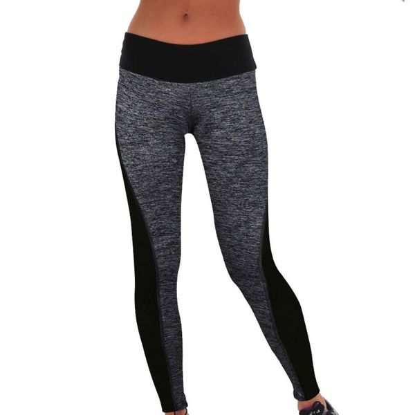 

yoga outfits 2021 women running pants slim fitness leggings patchwork elastic sport leggins gym training trousers, White;red