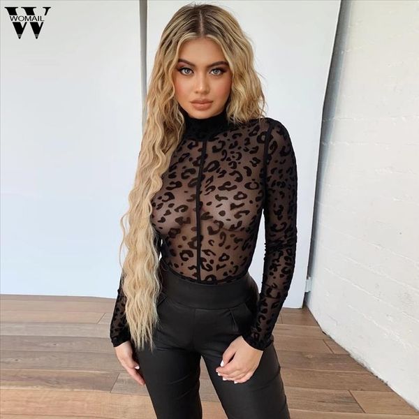 

bodysuit women solid mesh sheer skinny black night bodysuit women autumn long sleeve body slim female bodysuits club, Black;white