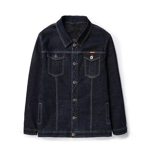 

2020 black miteksan denim male jacket plus thicken winter big size men's clothing vintage youth mark homme coat, Black;brown