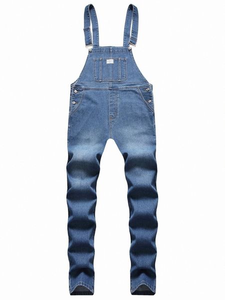 

men pocket patched denim overalls c3gl#, Blue