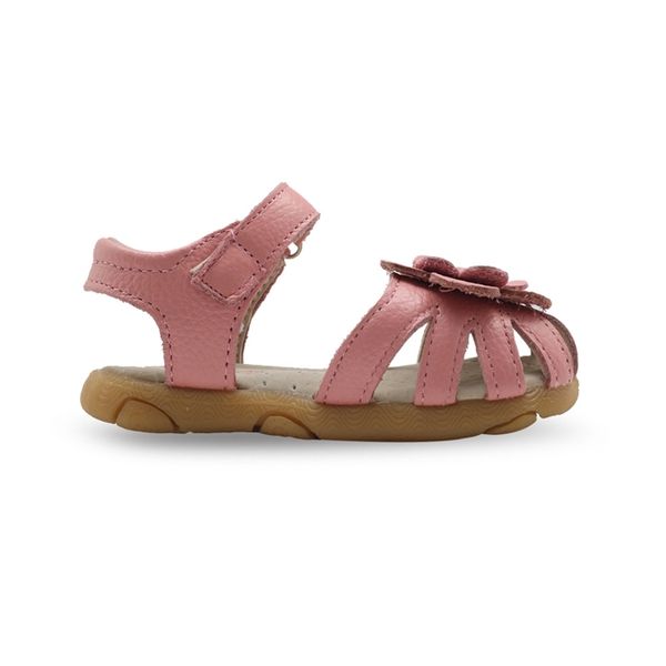 

apakowa summer genuine leather kid's sandals for girls with arch support toddler girl's orthopedic flat shoes beach pool new y2006, Black;red