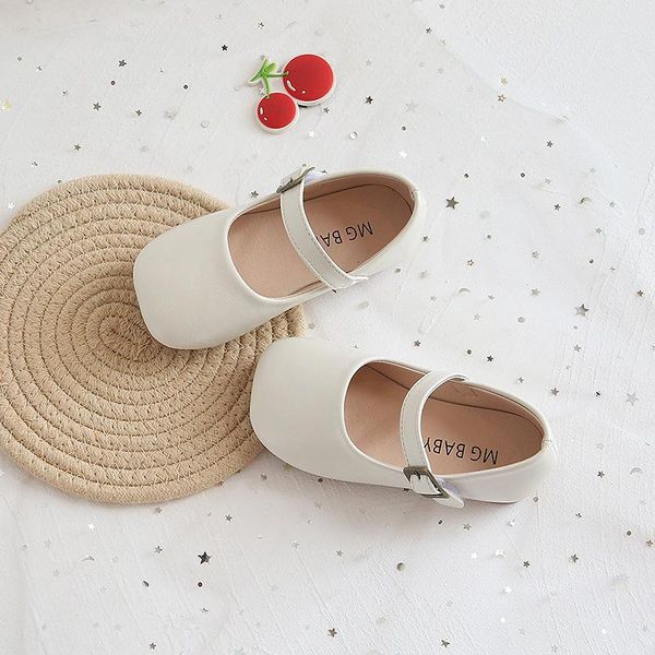 

flat shoes girls mary janes for baby child leather boys black flats white brown casual non-slip toddlers, Black;grey