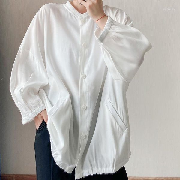 

black plus size jacket women loose fashion all match single breasted stand collar 2020 new autumn women clothes p5861, Black;brown