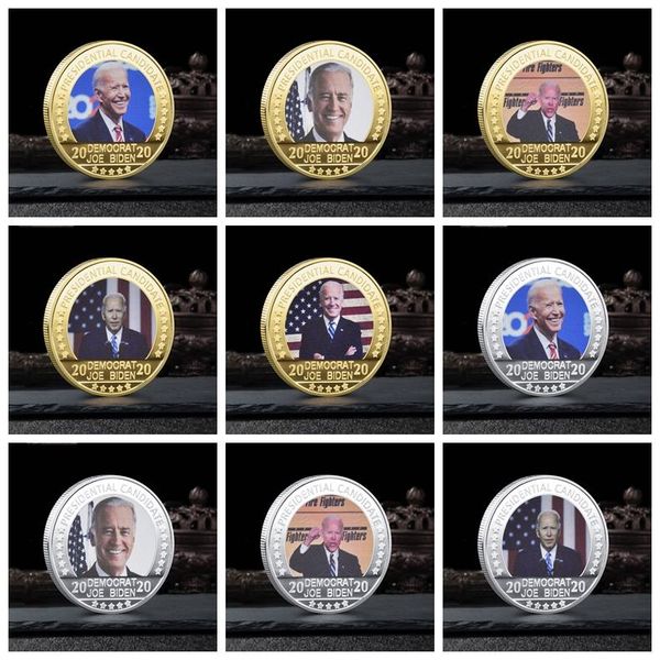 

biden gold siliver plated coin collectibles presidential challenge craft coins commemorative coins medal gifts party favors fast shipping