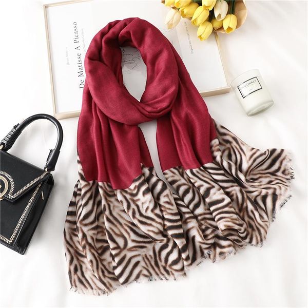 

2020 леди шальс дизайн распечатать зебра полосатые женщины хлопок чувство шарф hijab follard пашмина обертывает женские зимние шарфы wmtehv, Blue;gray