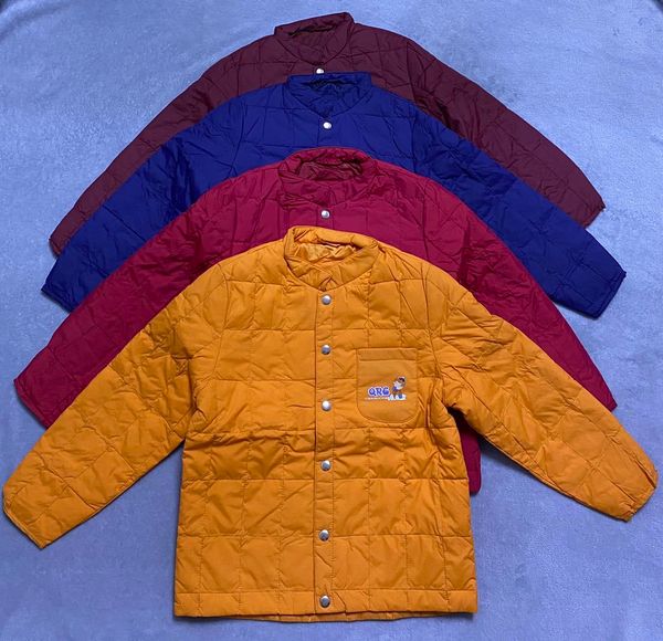 

qianrengang down jacket for children boys and girls with thin down liner, Blue;gray