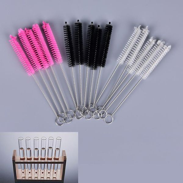 

5pcs pink chemistry test tube bottle washing brush baby feeding bottle straw school laboratory cleaning bbyefd