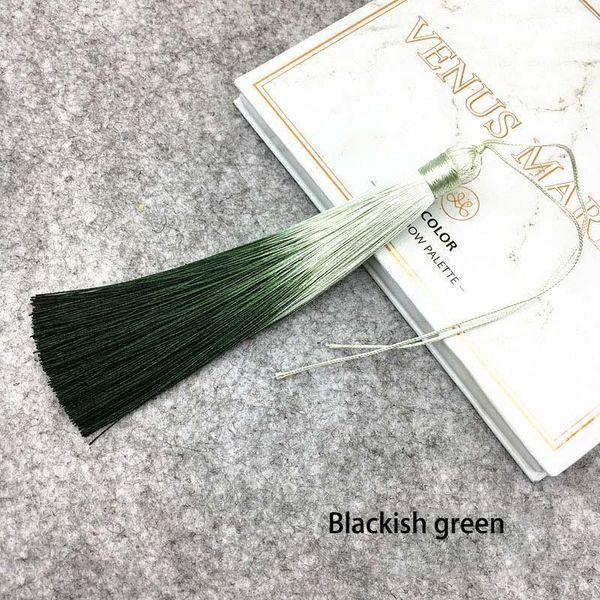 

12pcs lot 12cm gradient color tassels silk fringe sewing bangs tassel trim decorative key tassels for curtains home decoration h qylzqf