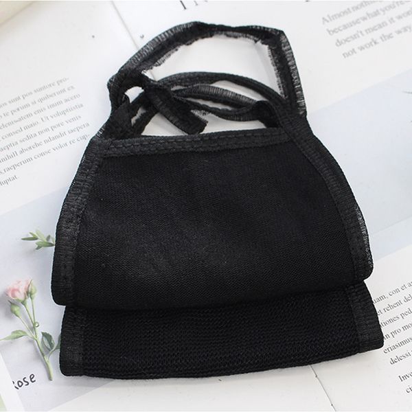 

face in stock 10pcs adjustable reusable anti dust mask black cotton for cycling camping travel,100% cotton wasoutlet1trm
