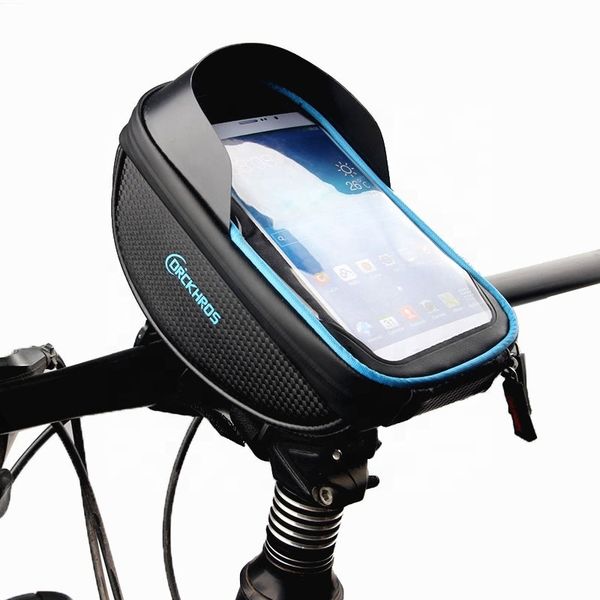 

factory wholesale dropshipping touch screen waterproof bike bag handlebar phone mount bicycle mobile phone holder