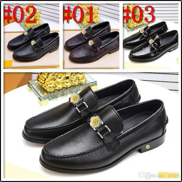 

g1 luxury mens dress shoes crocodile print brown genuine leather double buckles business office formal slip on shoes men's loafers 22, Black