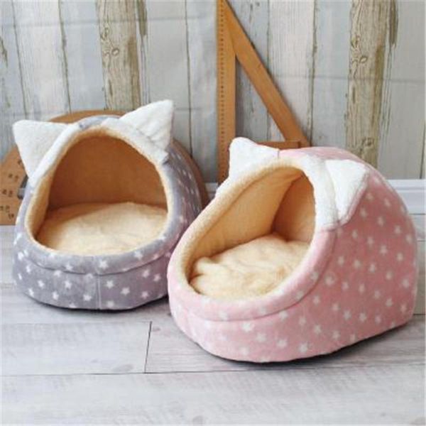 

kennels & pens warm pet dog cat house winter bed soft puppy cushion nest dogs basket housebed for small medium supplier
