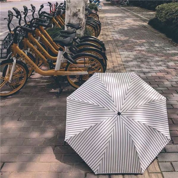 Yeni Klasik Stil Şemsiye 3 Stilleri Kadınlar Için Katlanır Yaz Moda Katlanır Şemsiye Yağmur Şemsiye VIP Hediye Ile Hediye Kutusu