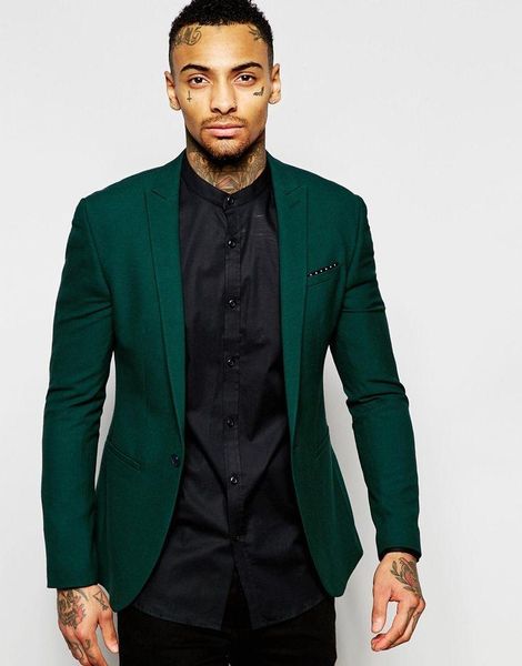 

2020 latest coat pant design dark green men suit slim fit blazer 2 piece tuxedo custom prom party suits masculino jacket+pant, White;black