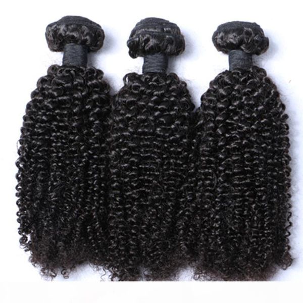 

unprocessed brazilian malaysian peruvian kinky curly remy virgin human hair extensions sell hair weave ing, Black