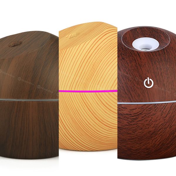 

electric aromatherapy diffuser essential oils wood grain humidifiers usb mini cool mist air humidifier