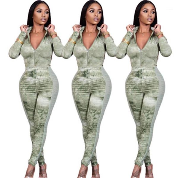 

skinny rompers fashion trend long sleeve zipper neck pants jumpsuits designer winter female splicing casual rompers ladies pleated mesh, Black;white