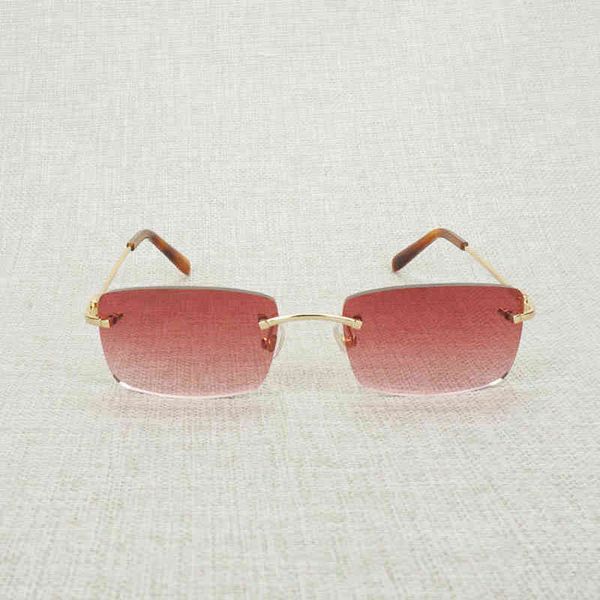 

2022 factory wholesale vintage randloze vierkante zonnebril mannen oval clear brilmontuur vrouwen brillen shades culos gafas voor rijden vis, White;black