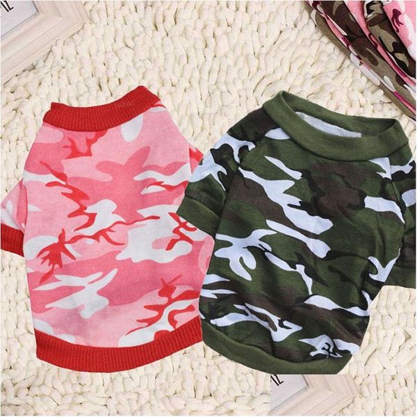 

shipping small dog apparel shirt pet cothes camouflage style cotton shirt pet supplies pet christmas gifts chihuahua clothes f1zwx