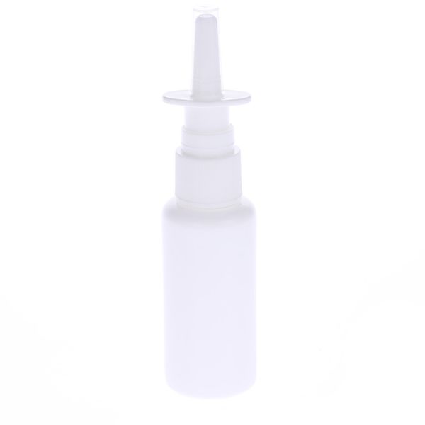 2021 Bottiglie spray nasali Spruzzatore atomizzatore vuoto 10 ml, 20 ml, 30 ml, 50 ml Bottiglia orale medica riutilizzabile in plastica bianca