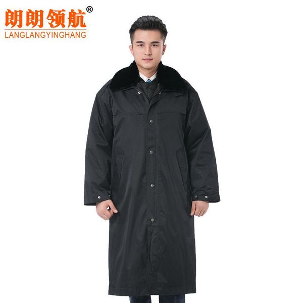 

security man winter winter security property duty suit thickening multifunctional clothes can remove bladder cotton, Black