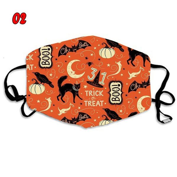

mascherine cat pumpkin bats happy halloween ghost black dust fashion face masks custom respirator reusable res