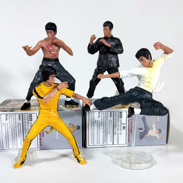 

classic 4edabruce martial lee toy arts doll chinese action show cake scene car accessoriesvfsdw, Silver